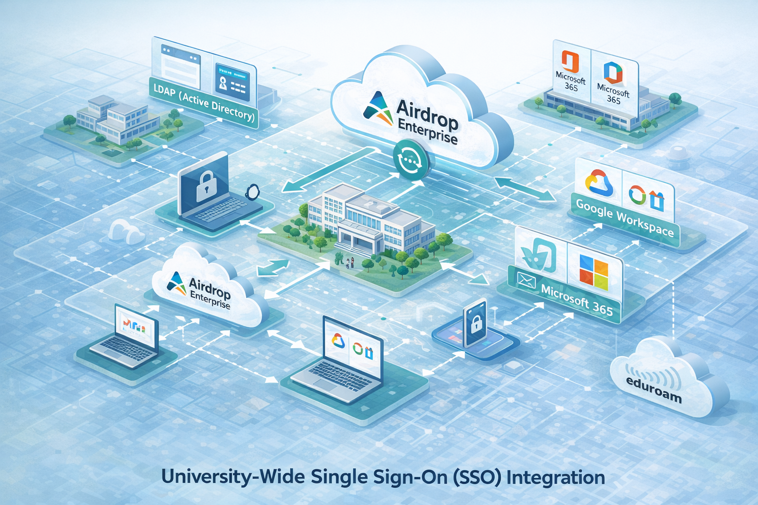University Wide Single Sign-On with Airdrop Enterprise